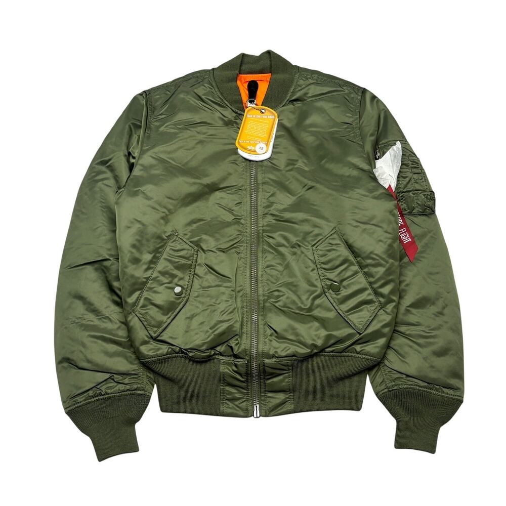 NWT Alpha Industries MA-1 Bomber Jacket Men's XS Made in USA